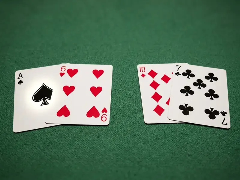 Exemple main soft 17 versus hard 17 blackjack