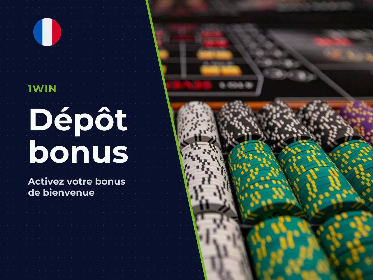 Effectuer un dépôt pour activer l'offre. Le transfert final valide le solde additionnel. La transaction nécessite de respecter le seuil de dépôt minimum imposé par l'opérateur et d'utiliser une méthod
