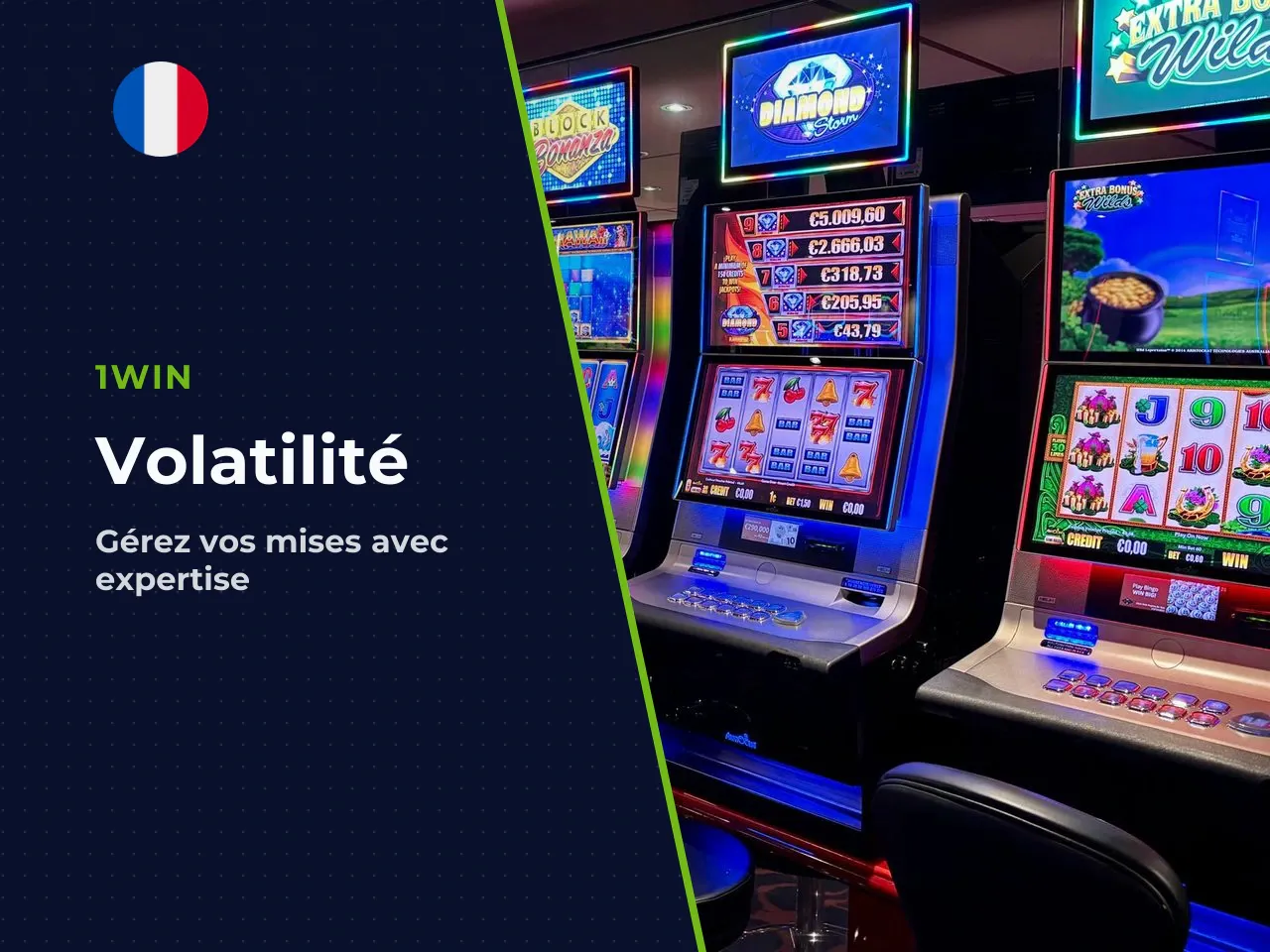 Volatilité et gestion de la mise avant de jouer. Une volatilité moyenne-élevée entraîne inévitablement des successions de tours perdants en attendant le déclenchement hypothétique d'un gain important.