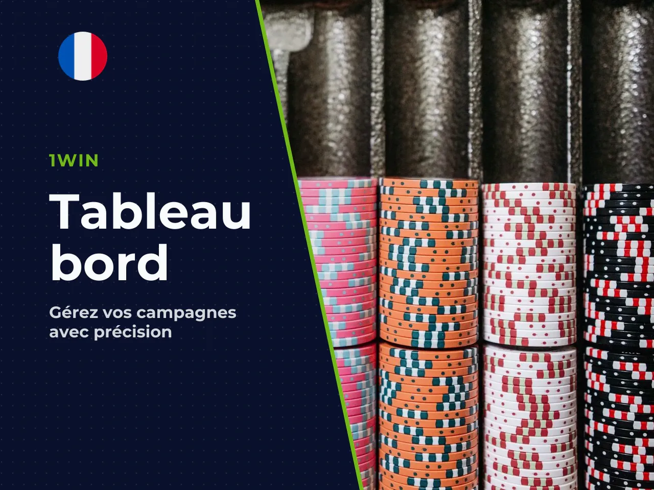 Le tableau de bord, les statistiques et la gestion du trafic. Le dashboard accessible sur partners.1win.com offre : - La génération de liens de tracking personnalisés pour chaque campagne - Des statis
