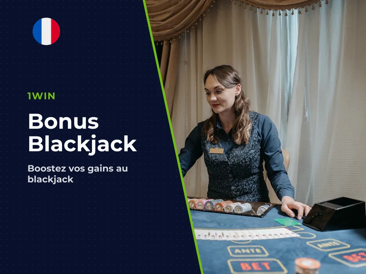 Les types de bonus que l'on rencontre au blackjack. On croise fréquemment le bonus sur dépôt classique (le casino double votre somme), le cashback (remboursement partiel des pertes nettes) ou encore l